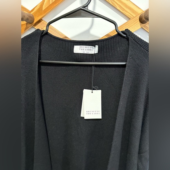 BRUNETTE THE LABEL MATILDA RIBBED KNIT MAXI CARDIGAN - Picture 6 of 11